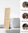 Top Notch Solid Spruce Sliding Barn Door 24 X 84 Inches Interior Wood Panel Slab front view showcasing quality craftsmanship.