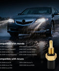 Plug And Play Coolant Temperature Sensor Replacement For 2001 2011 Honda Civic Accord And Acura Vehicles OE Grade 37870 PNA 003 37870 PLC 004 Direct Fit For Easy Install And Long Lasting Engine Temperature Reading, gold sensor