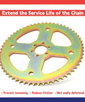 60T 6 Hole Steel Rear Chain Sprocket Replacement For 420 Chain Fits Coleman CT100U CC100X Motovox MBX10 Baja Doodle Bug DB30 Mega Moto