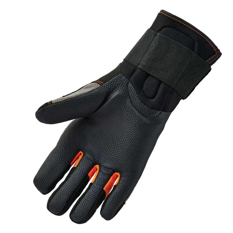 ProFlex 9012 Anti Vibration Work Gloves With Full Finger Design Wrist Support Large Black ANSI And ISO Certified EN 388 Certified Palm Padding To Cut Vibration And Reduce Palm Fatigue All Day Comfort