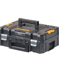 TSTAK II Flat Top Tool Box With Flexible Stacking Platforms And Holds Up To 66 Lbs Heavy Duty Metal Latches Bi Material Handle Interlocking Case
