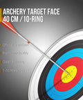 Bulk 30 Pack Archery Target Paper 40x40cm 10 Ring Indoor Target Faces For Bow Hunting Precision Practice With Arrow