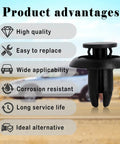 Benefits of 20 Pieces Push Type Retainer Clips For Bumpers Engine Covers Fender Liners And Splash Shields Replacement For Mazda