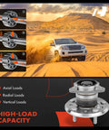 Rear Wheel Bearing And Hub Assembly For Toyota Camry 2002 2004 5 Lug Non ABS Direct Fit Replacement With High Load Capacity And Durable Wheel Hub Not Built In Japan displayed with sand dunes and SUV