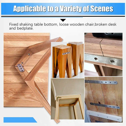 Rugged Heavy Duty Stainless Steel Flat Brackets 2 Inch 3 Inch 4 Inch With Screws Solid Woodworking Plates repairing broken furniture