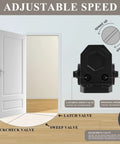 Built Tough Grade 2 Automatic Door Closer with adjustable speed valves for hydraulic power in matte black finish.