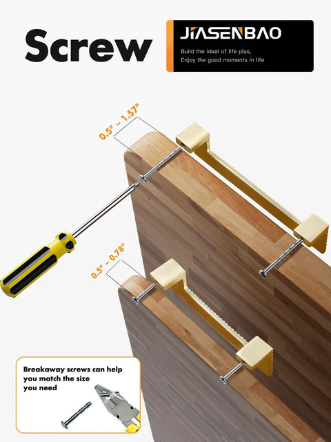 Five Pack Gold Cabinet Pulls 5 Inch Center To Center Brushed Brass Drawer Handles installation with screwdriver and screws shown