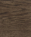 Close-up of rich wood grain finish of No Mess Wood Stain And Applicator Kit, 4 Oz Dark Walnut, water based, low odor, easy clean up.