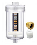 1 Micron High Density Washing Machine Water Filter System For Washer And RV Heaters with fittings, showing filter layers