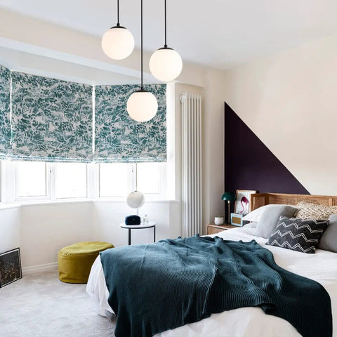 Bedroom with Globe Pendant Light for Kitchen Island 3 Light Milk Glass White Frosted Sphere Ceiling Fixture