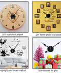 Two Pairs Of 3D Clock Hands For DIY Wall Clock Movement Quartz Mechanism Large Black Gold Hand Set For Home Decor