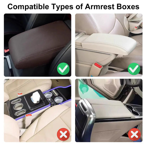 Fresh Universal Leather Center Console Cover With Chic Bling Accents And Handy Dual Storage Pouches To Keep Your Daily Driver Interiors Slick And Fully Organized In Modern Black compatibility guide for armrest boxes.