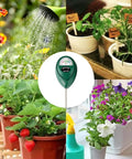 Soil Moisture Meter For Plants, Easy Plant Water Meter And Hygrometer, No Battery Needed, Indoor Outdoor Moisture Sensor