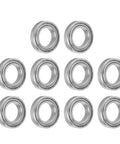 Bearing Kit Ten Pieces Beefy Stainless Steel Mini Ball Bearings For Industrial Machinery 42x25x9mm Durable Rust Resistant Precision Components For DIY Projects And Motors.