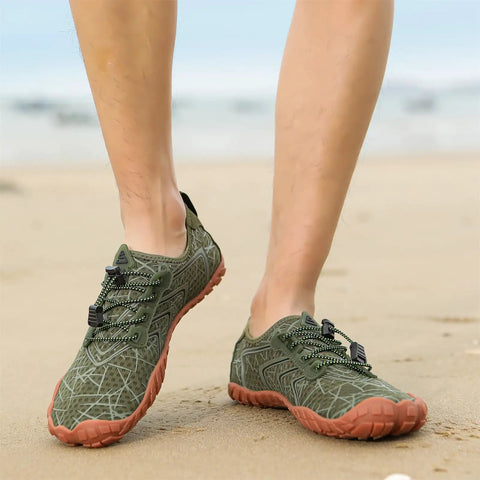 Water Shoes For Men And Women Aqua Swim Shoes Quick Dry Barefoot Footwear For Boating Green Size US 11 Women Nine Point Five Men