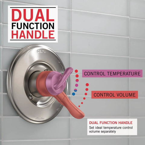 Linden 17 Series Dual Function Shower Trim Kit Stainless Steel Finish For Delta Universal Shower Valve Not Included.