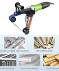 Heavy Duty Electric Belt Sander And Tube Polisher For Knuckle Busting Metal Finishing And Quick Surface Prep Tailored For Round Pipes Under 180 Mm with curved tube polishing.