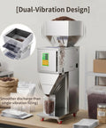 Straight Up Reliable Automatic Granule Filler Machine With Digital Scale Pro Level 304 Stainless Steel Powder Doser for coffee beans in action.