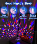 Ocean And Star Night Light Projector For Kids Room, Rotating With 8 Colors, star and ocean projections on wall