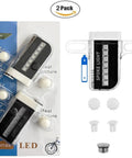 Waterproof LED Spoke Lights For Bikes Two Pack, Ultra Bright RGB Wheel Lights With 30 Changeable Patterns, Black