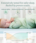 Infant sleeping peacefully in crib wearing Supersoft Sleep Sack 1.0 TOG Baby Sleeping Bag With Bamboo Viscose Two Way Zipper Whale Pattern