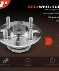 Solid wheel stud with anti-corrosion coating and 10.9-grade bolts, featuring rust protection and long lifespan.
