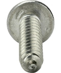 Heavy Duty Size 12 X Half Inch Truss Head Wood Deck And Sheet Metal Screws Full Thread Phillips Drive Stainless Steel 18 8 Bright Finish Self Tapping Rock Solid Hardware 50 Pack close-up image of screw head and threads.