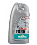 1L bottle of Racing Fork Oil 2.5W for Mountain Bike Suspension Tuning and Smooth Damping, easy top off shown on label.