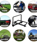 8 Pack 1/4 x 4 Inch Trailer Hitch Pins Black Heavy Duty Steel With Zinc Coating Rust Resistant Quick Release Lock Pins For Couplers And Tow Hitch Hardware Built Tough For Any Weather in farm, trailer, and towing use