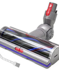 Upgrade High Torque Beefy Brush Head Replacement Vacuum Head For V7 V8 V10 V11 V15 SV10 SV11 SV12 SV14 SV15 SV22 SV25 SV27 SV28 SV37 Cordless Vacuum Cleaners Quick Release Motor Head Brush With Adjustable Suction shown with cleaning tool