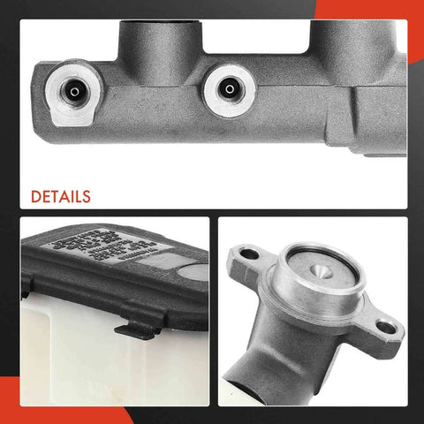 Close-up of Brake Master Cylinder Replacement For Chevy GMC Cadillac And Dodge Vehicles Including Ram 1500