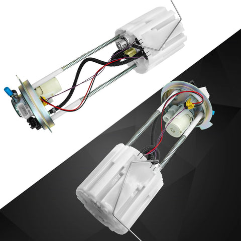 Electric Fuel Pump Module Assembly for Chevrolet Silverado 1500 and GMC Sierra 1500, 2014 to 2018, part E4123M, dual view