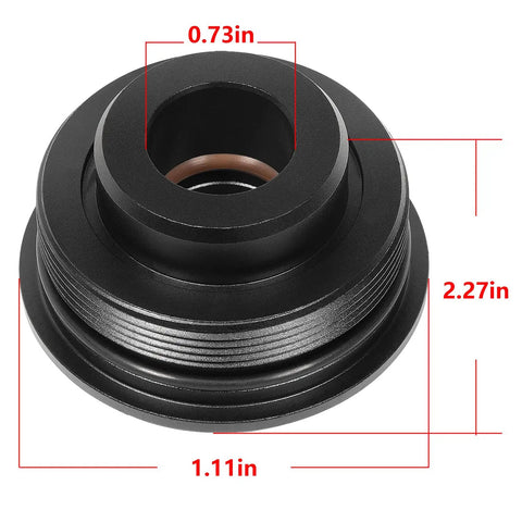 Tilt Cap And Gland With Seals For Large V6 Outboard Tilt Cylinder End Cap 61A-43811-00-00 1996-2018, detailed side view