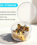 Brass Watch Movement Holder Set 2 Piece Pro Grade Tinkering Gear Multi Functional Metal Watch Repair Tool Kit in storage box.