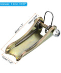 Hook safety latch kit, 1.7-inch, zinc-plated metal towing hitch replacement for clevis hook trailer