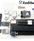 EssSthmy Height Enhanced Mini Lathe Machine 50mm Center Height 36W 20000 RPM 12VDC Electric Precision Tool components and accessories.