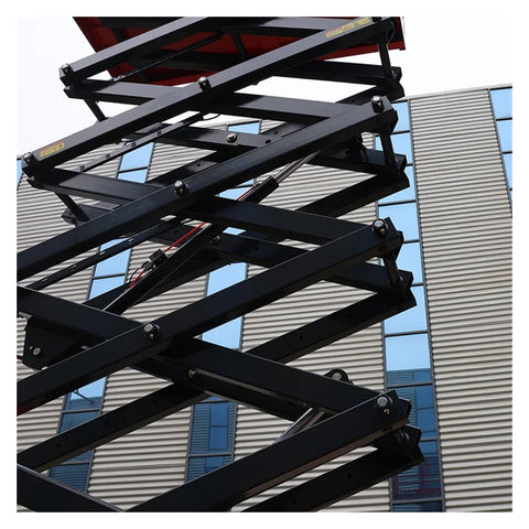 Built Like A Tank Battery Powered Vertical Mast Lift With Heavy Duty Steel And Smart Overload Guards For Smooth Walking Scissor Work At Top Shelf Heights