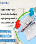 Heavy Duty Washer Water Inlet Valve Replacement That Fixes Leaks, Overfilling, Slow Fill, And Temperature Fluctuations For Popular Whirlpool Maytag Kenmore Amana Crosley Machines, Replaces W11210459 And AP6329217, wiring shown