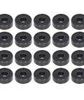 Get This Sick Bundle Of 20 Deep Double Sea S606rs Miniature Skate Bearings For Low Noise High Load Capacity And Serious Service Life Daily Industrial Use, view of 20 sealed steel bearings arranged in rows.