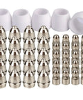 Pro Grade Plasma Cutter Nozzle Electrodes Consumables Kit With 1.5 Tip For 80 Amp 45 Pieces Durable Wear Resistant Parts