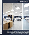 U Bend LED Tube Light For Fluorescent Replacement, 3 Color Temps 3500K 4000K 5000K, office lighting demonstration