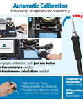 Pro Grade Precision Soldering Station With Auto Calibration And Tilt Screen C210 And C245 Compatible Iron Kit infographic