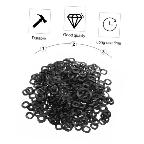 500 Pieces Wave Spring Washers Kit For Machine Repair And Maintenance Space Saving Elastic Steel Washers That Boost Axial And Vibration Resistance Prevent Looseness Smooth Surface Durable Assortment For Quick Fixes, black wave washers pile