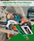 Extended Adjustable Cutting Base Guide With Upgraded Length And Clamp System For Pro Grade Precision Circular Saw Wood Cutting