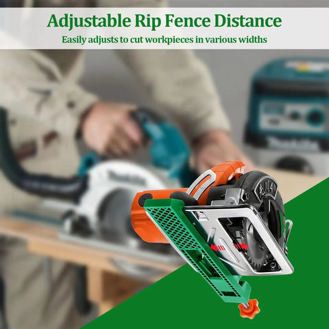 Extended Adjustable Cutting Base Guide With Upgraded Length And Clamp System For Pro Grade Precision Circular Saw Wood Cutting