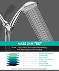 Brass Ball Shower Holder With 360 Degree Spin And Adjustable ABS Bracket In Chrome Finish, Universal Arm Connector Fits 3/4 To 7/8 Inch Hoses, No Fuss, Easy Install, Built Tough, shower head holder on arm