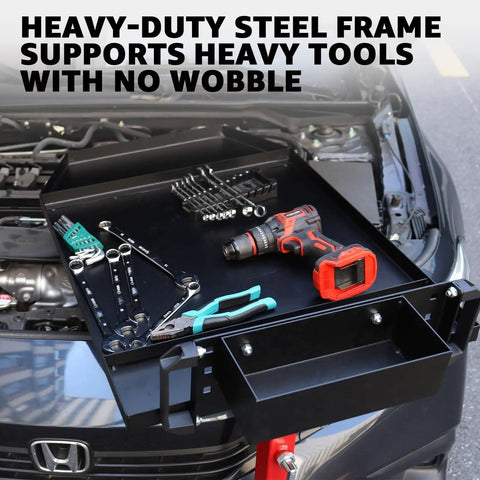 Adjustable Mobile Work Table 32 To 50 Inches Height And Angle Adjustable, Versatile Workbench For Home Garage Or Workshop