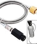 High Pressure Stainless Steel CO2 Adapter Hose 36 Inch For Large CO2 Tanks To TR21 4 Soda Machines CGA320 Direct Connection