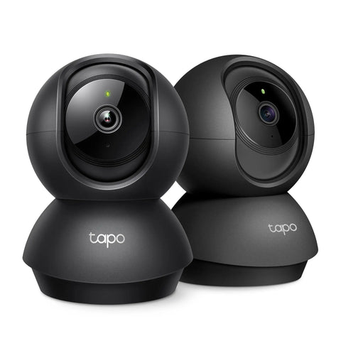 2K Indoor Pan Tilt Security Cam For Baby And Pet Monitor With Motion Alerts Two Way Talk Built In Siren Night Vision 2 Pack