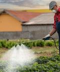 Gardener using Sprayer Wand Kit With Three Nozzle Types Adjustable Stainless Steel Fan And 3 Hole Nozzles in a field